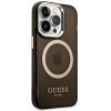 Guess GUHMP14XHTCMK iPhone 14 Pro Max 6,7 czarny/black hard case Gold Outline Translucent MagSafe